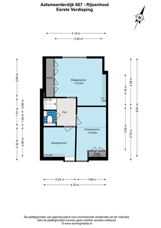 Floorplan - Aalsmeerderdijk 667, 1435 BZ Rijsenhout